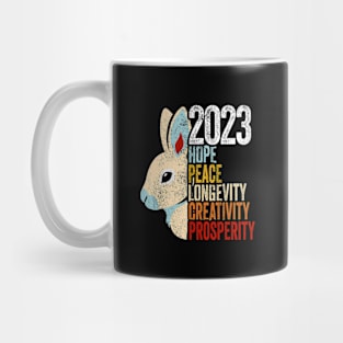 Year of the Rabbit, Chinese New Year, Lunar Year 2023 New Year, 2023 Year of the Rabbit Mug